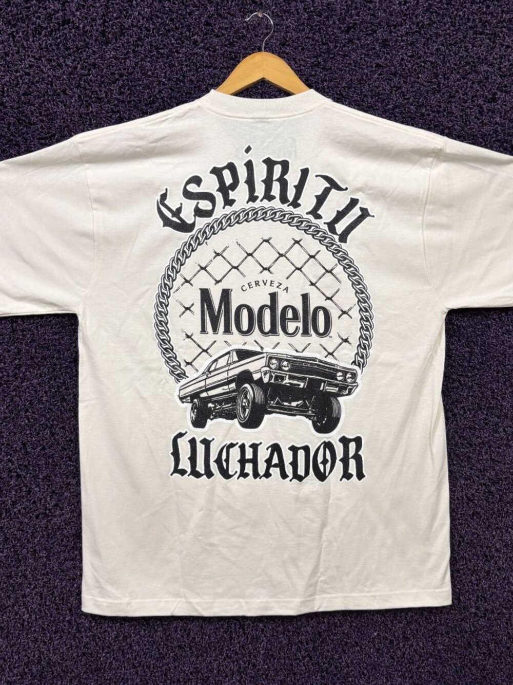 Cerveza Modelo Espiritu Luchador Low Rider Promo T-Shirt XL